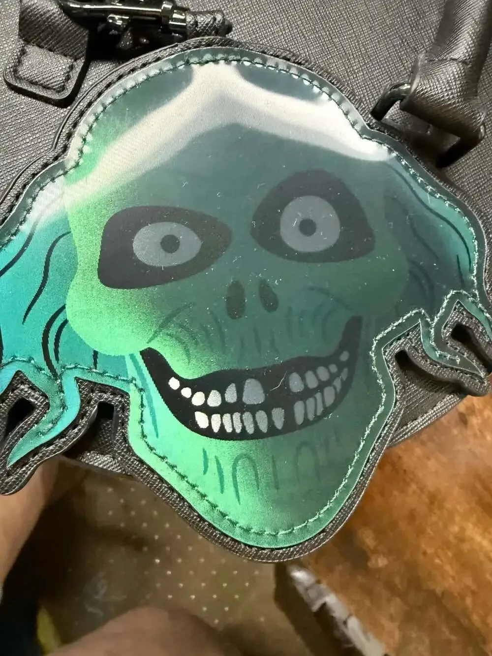 Disney Parks Loungefly Haunted Mansion Hatbox Ghost Bucket Crossbody Bag